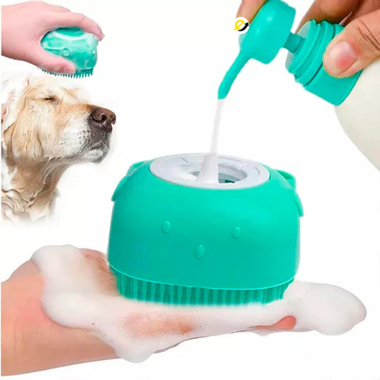 Cepillo Dispensador Para Mascotas De Silicona - Envio Gratis!